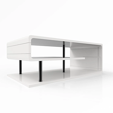 Sleek Contemporary Coffee Table 3D model image 1 