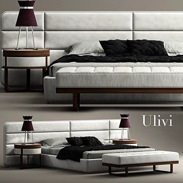 ulivi MASTER Bed - Luxury Comfort 3D model image 1 