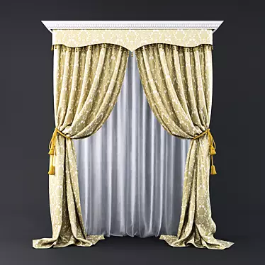 Classic Style Curtains | 3D Model 3D model image 1 