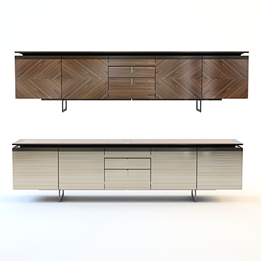 Elegant Walnut Sideboard: Bellavista's Philippe 3D model image 1 