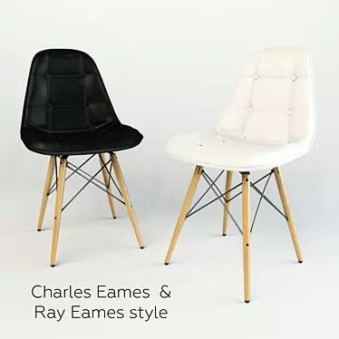 Eames DSW Soft Chair - Modern Comfort for Your Home 3D model image 1 