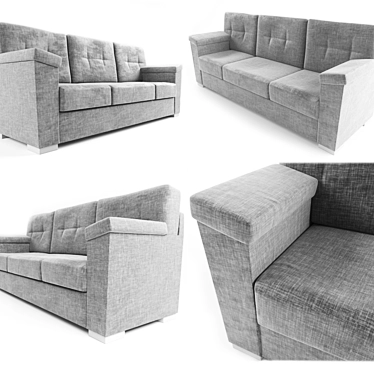 Modern Nesh Sofa: Handcrafted Elegance 3D model image 1 