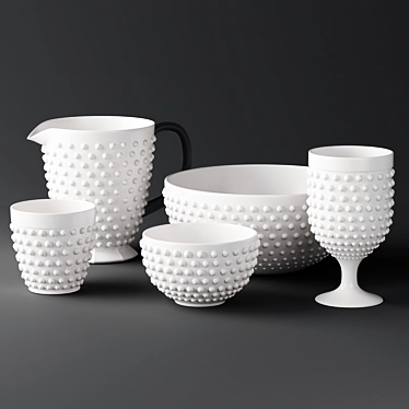 Elegant Zara Home Tableware 3D model image 1 