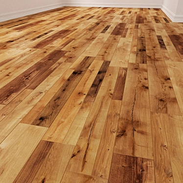 Rustic Oak Laminate Flooring 3D model image 1 