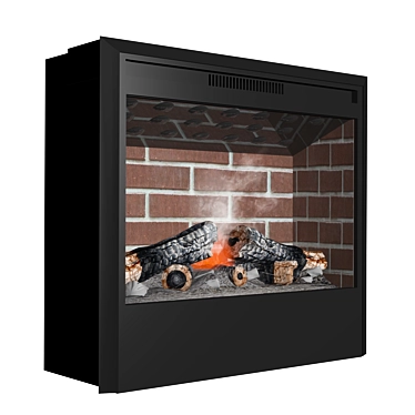 3D Helios RealFlame Electric Fireplace 3D model image 1 