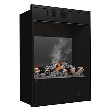 Eugene RealFlame - 3D Electric Fireplace 3D model image 1 