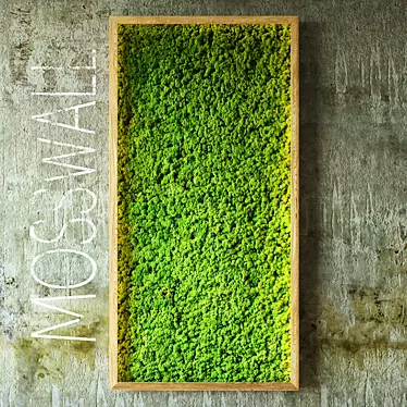 Vertical Green Wall - Natural Moss 3D model image 1 