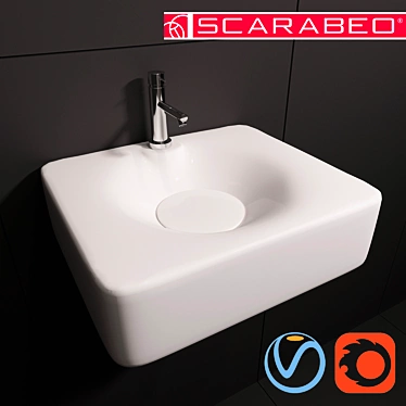 Scarabeo Ceramiche Fuji - Elegant and Versatile Bathroom Fixtures 3D model image 1 