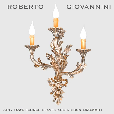 Leafy Elegance Sconces - Roberto Giovannini 3D model image 1 