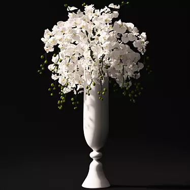 Exquisite Orchid Centerpiece 3D model image 1 