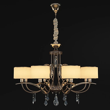 Elegant Crystal Chandelier 3D model image 1 