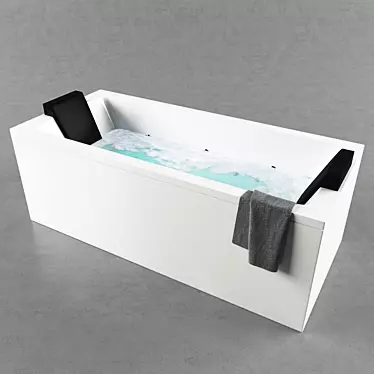 Quadra: Spacious and Stylish Bathroom Design 3D model image 1 