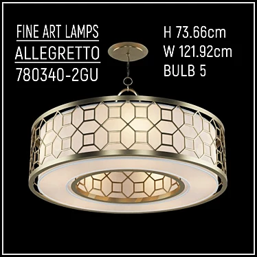 ALLEGRETTO Fine Art Lamps - Elegant and Versatile 3D model image 1 
