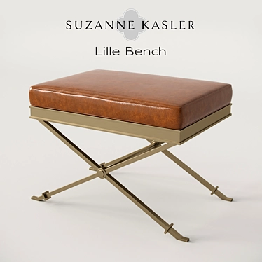 Elegance Personified: Lille Bench by Suzanne Kasler 3D model image 1 