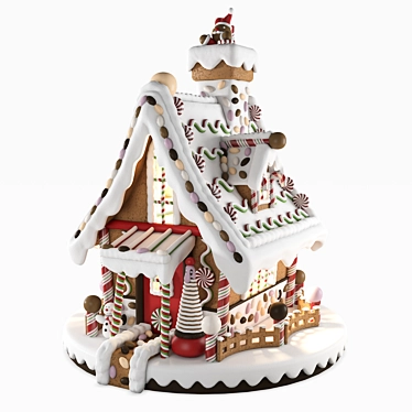 Yuletide Delights Gingerbread House 3D model image 1 