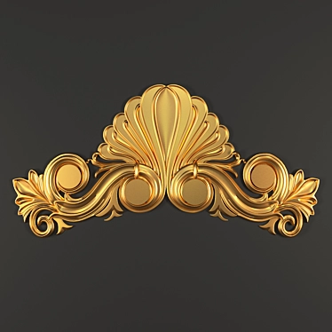 Elegant Lepnina Molding 3D model image 1 