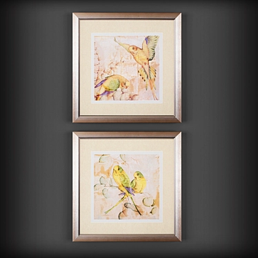 Birds: A Collection of Paintings 3D model image 1 