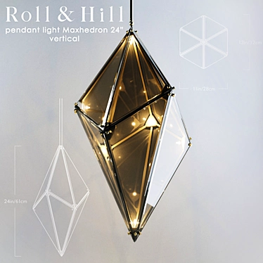 Luxury Maxhedron Pendant Light 3D model image 1 