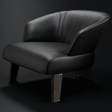 Luxurious Minotti Creed Large Armchair 3D model image 1 