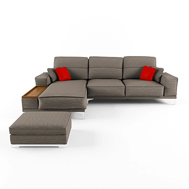 Turkish Corner Sofa: Stylish Comfort 3D model image 1 