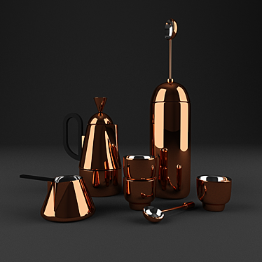 Sip & Savor: Coffee Bundle 3D model image 1 