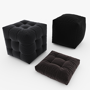 Sleek Pouf Part 3 3D model image 1 