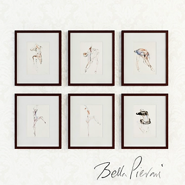 Bella Pieroni Dance Poster Set 3D model image 1 