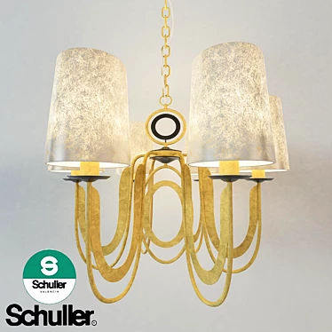 Schuller Eden Chandelier: Elegant Lighting for Your Space 3D model image 1 