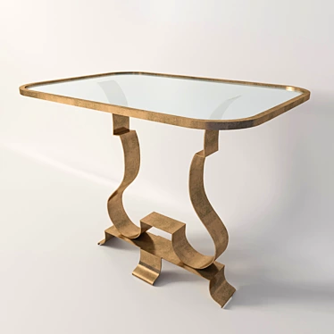 Gossip Girl-inspired Bedside Table: Elegant and Stylish 3D model image 1 