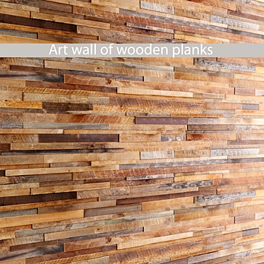 Rustic Wood Wall Art 3D model image 1 