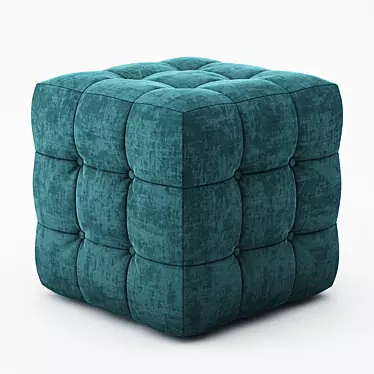 Modern Cube Pouf: 3ds max Compatible 3D model image 1 