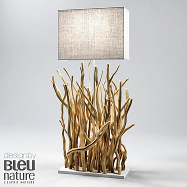 Rustic Driftwood Floor Lamp 3D model image 1 