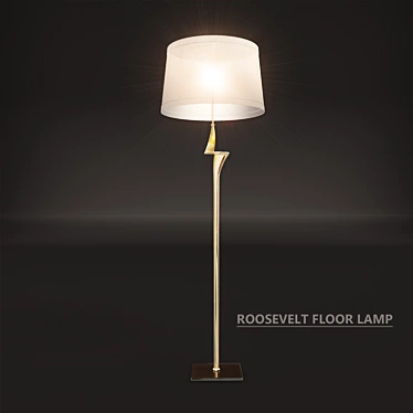 Elegant Roosevelt Floor Lamp 3D model image 1 