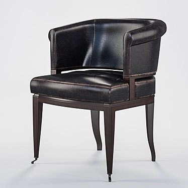 Luxury Leather George Smith Chair 3D model image 1 