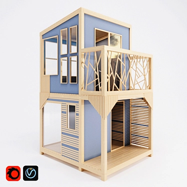 Kids' Dream Cabin 3D model image 1 