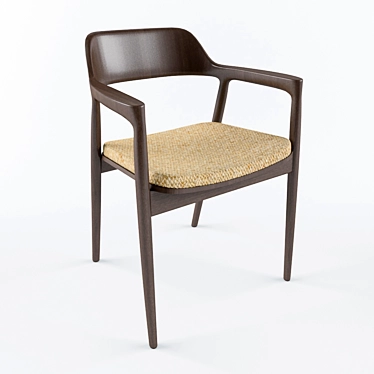 Elegant Hiroshima Chair 3D model image 1 