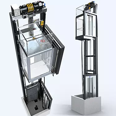Title: Panoramic 2-Story Elevator 3D model image 1 
