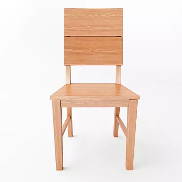Classic Wooden Chair 3D model image 1 