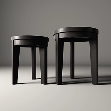 Elegant Bedside Table: Stewart 3D model image 1 