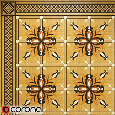  Modgeo Parquet Border - "Parquet Hall 3D model image 1 