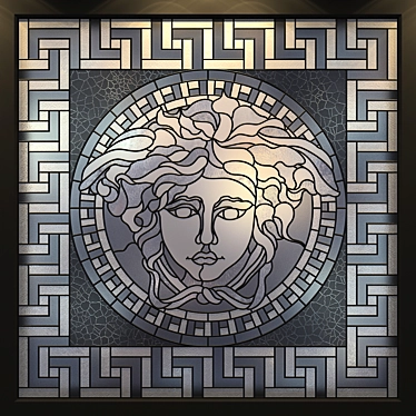 Luxury Versace Stained Glass 3D model image 1 