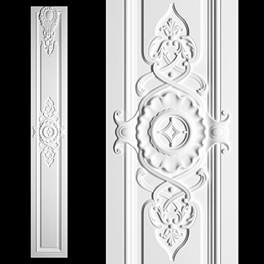 Elegant Stucco Decor 3D model image 1 