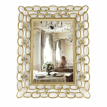 Modern Wall Mirror: Photo-Inspired Design 3D model image 1 