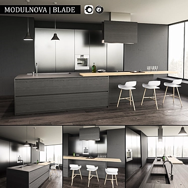 Ultimate Cutlery: Precision Kitchen Blade 3D model image 1 