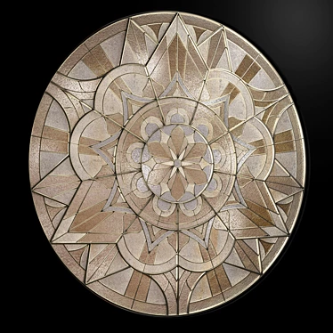 Round Stained Glass - 3D Max, FBX & OBJ Formats 3D model image 1 