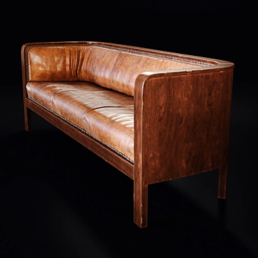 Vintage Jacob Kjaer Sofa 3D model image 1 