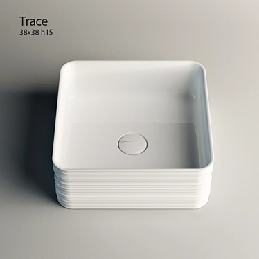 Minimalist Square Tray 3D model image 1 