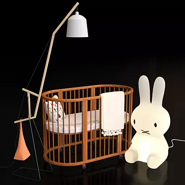 Adaptable Sleepi Crib 3D model image 1 