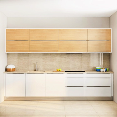 Minimalistic Contemporary Kitchen 3D model image 1 