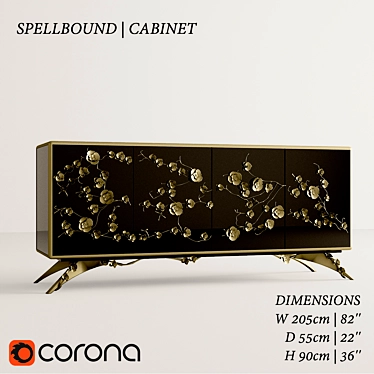 Enchanting Elegance | Spellbound Cabinet 3D model image 1 